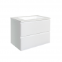 Qubist Matte White Wall Hung 600 Vanity Cabinet Only